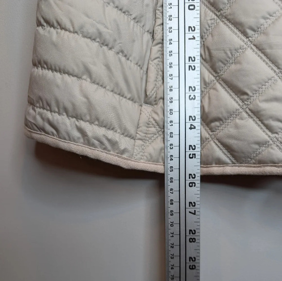 MARC New  York Cream Beige Quilted Zip Up Collared Vest Woman Medium - Picture 6 of 10